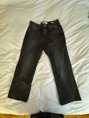 Garage Women's Straight Leg Jeans — Washed Black